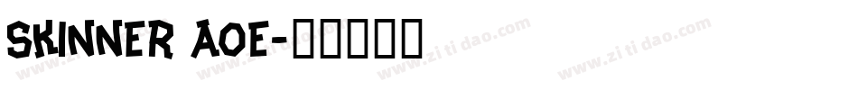 Skinner AOE字体转换